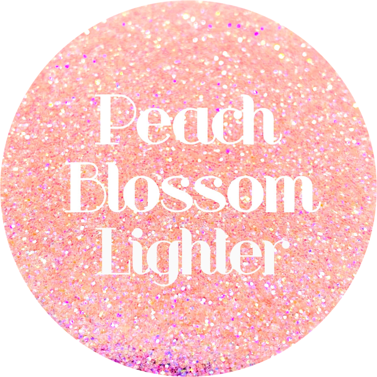 Polyester Glitter - Peach Blossom - Lighter Version by Glitter Heart Co.&#x2122;